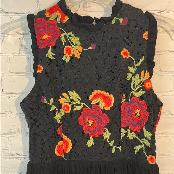 Altar’d State Floral Embroidered Black Dress - Picture 2 of 9